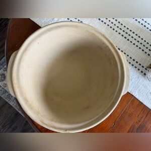Pampered chef stoneware baking bowl